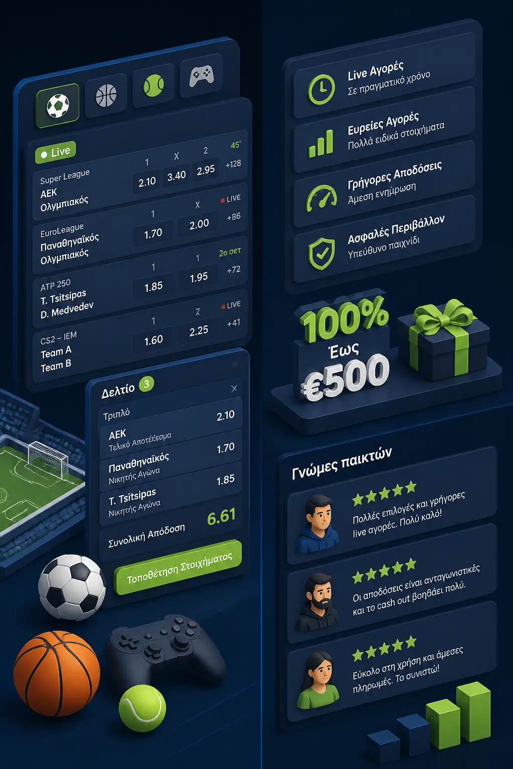 Wazamba Sports — Στοίχημα στην Ελλάδα visual guide for Wazamba